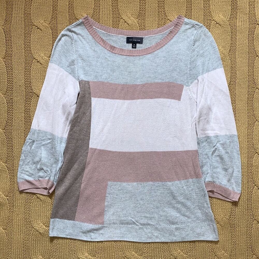 The Limited color block sweater